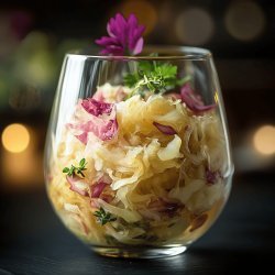 Hausgemachtes Sauerkraut im Glas