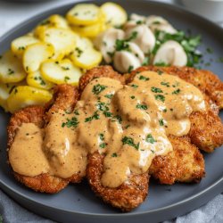 Klassisches DDR Jägerschnitzel