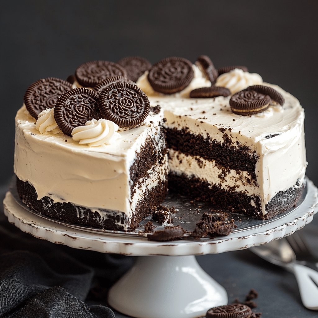 Kühler Oreo-Kuchen ohne Backen