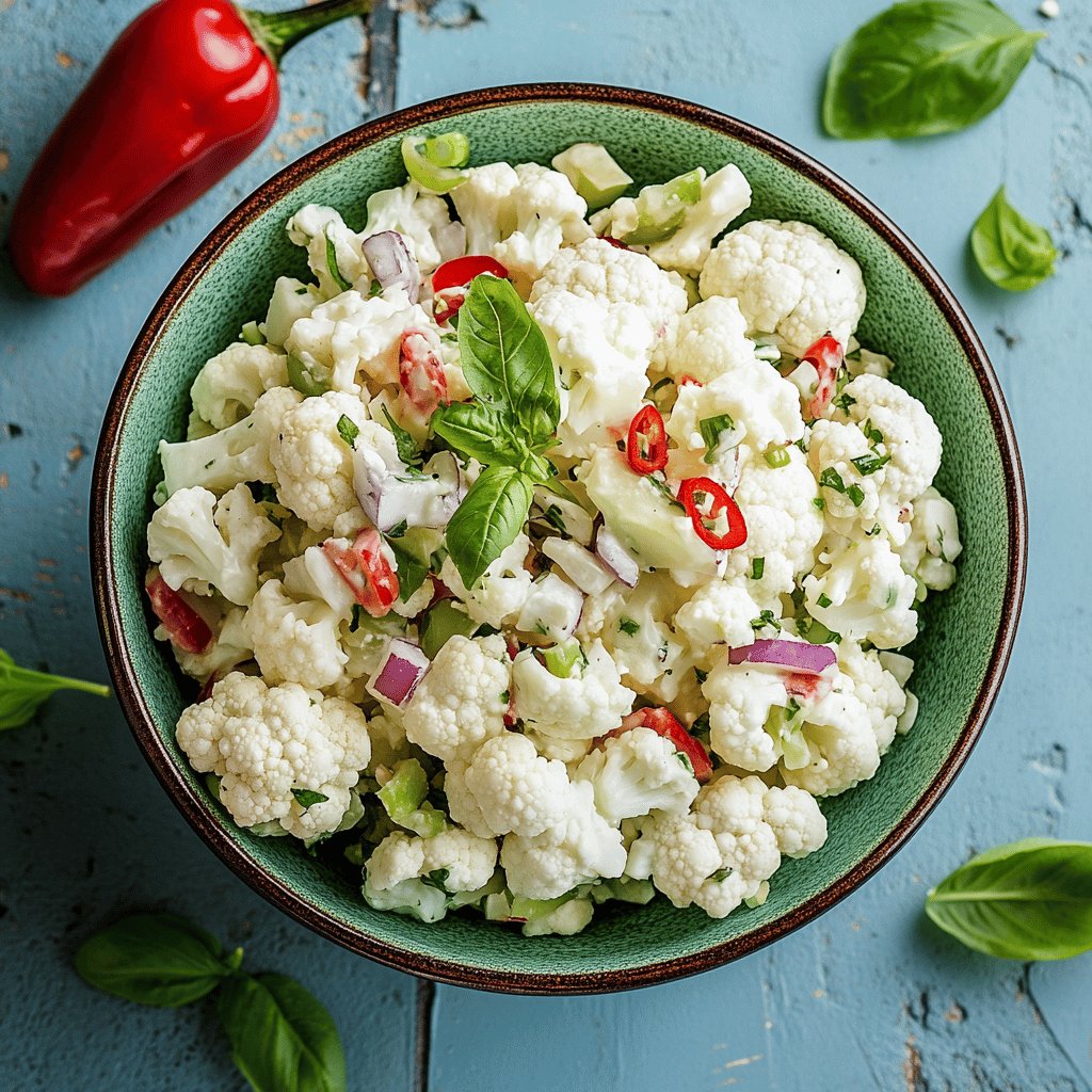 Klassischer Blumenkohlsalat