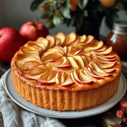 Klassischer Apfelkuchen mit Apfelmus