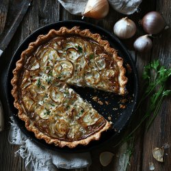 Traditioneller Schwäbischer Zwiebelkuchen