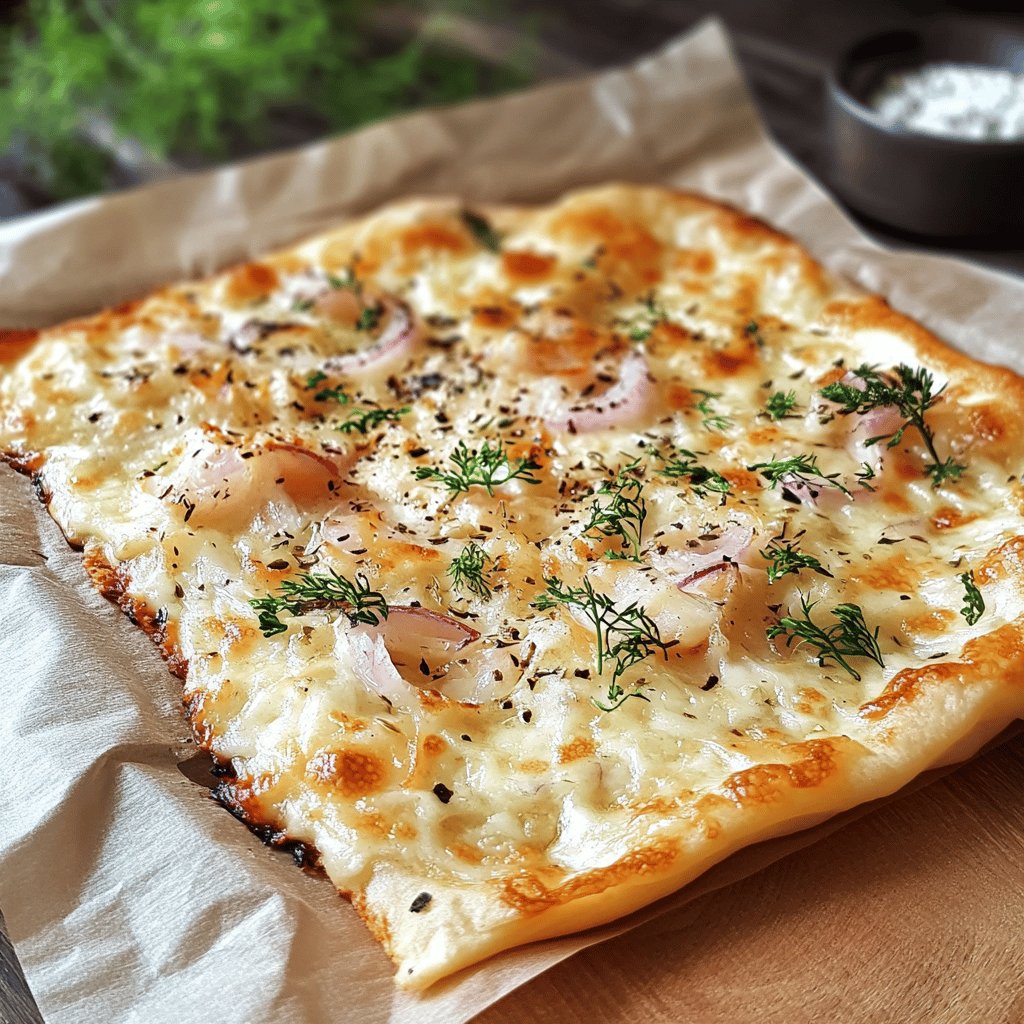 Einfacher Flammkuchen