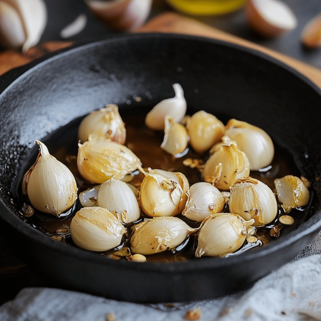 Knoblauch in Olivenöl einlegen