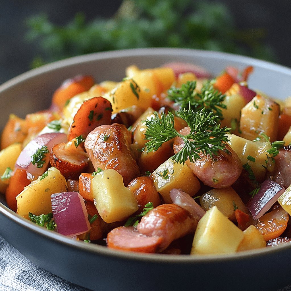 Klassischer Wurstsalat