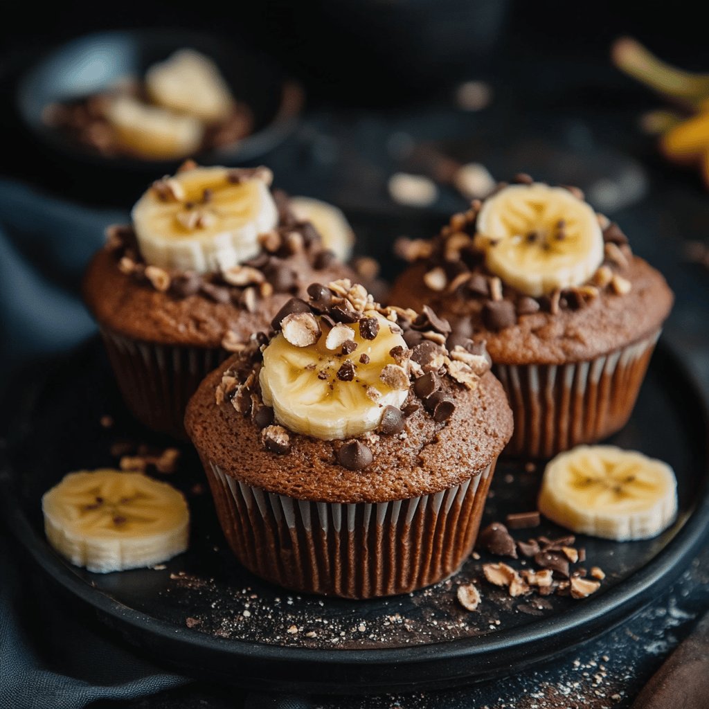 Schoko-Bananen-Muffins