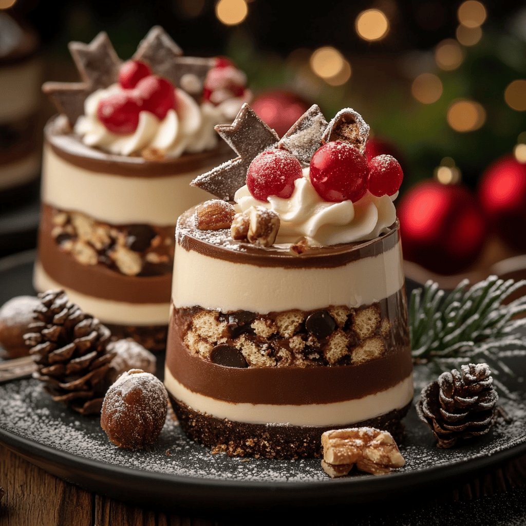 Festliches Weihnachtsdessert