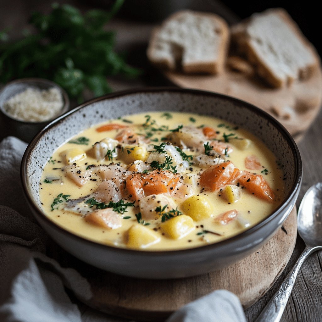 Klassische Fischsuppe aus Schweden