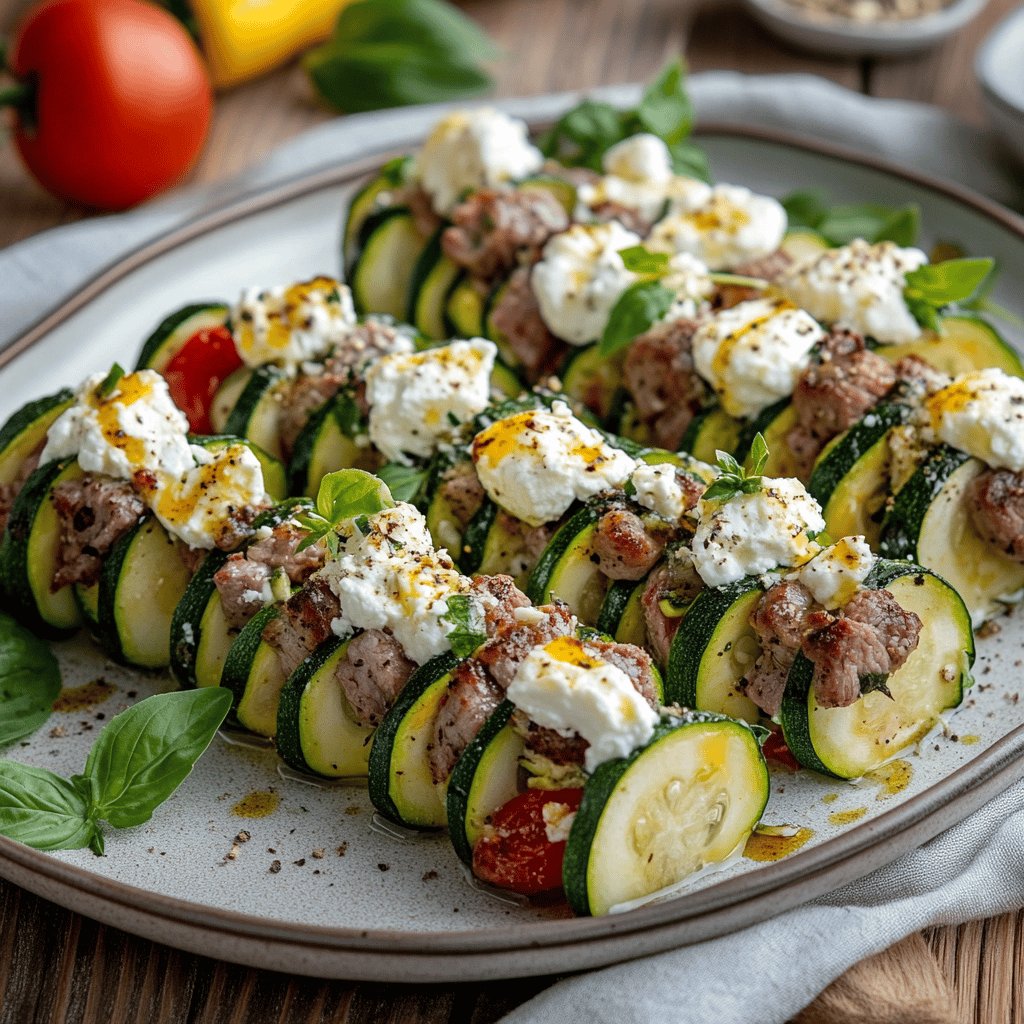 Zucchini-Hackfleisch-Auflauf mit Feta