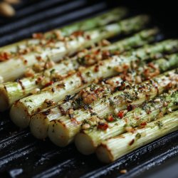 Gegrillter Grüner Spargel