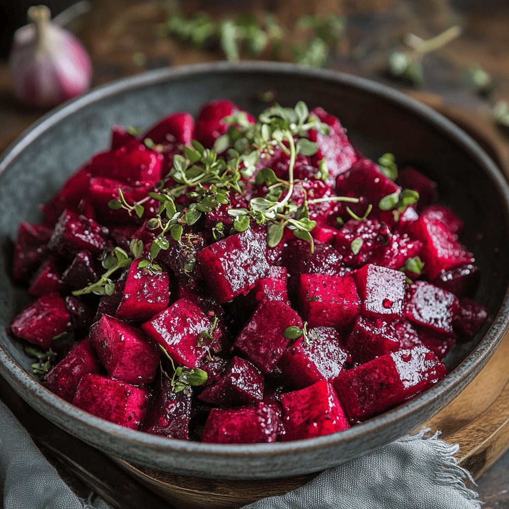 Frische Rote Bete Salatkreation