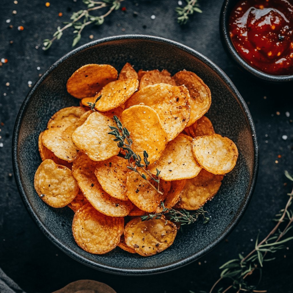 Hausgemachte Kartoffelchips