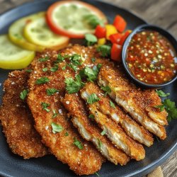 Putenschnitzel mit würziger Sauce