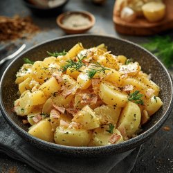 Klassischer Kartoffelsalat mit Gurke