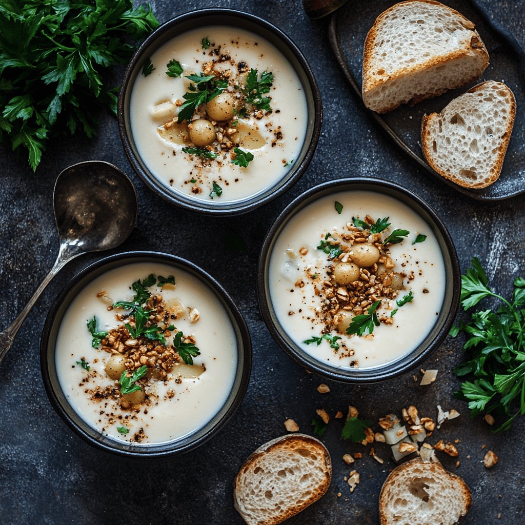 Klassische Kartoffelcremesuppe