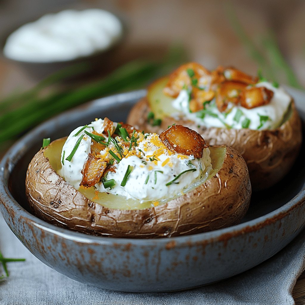 Ofenkartoffeln mit Frühlingsquark