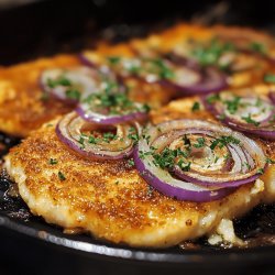 Ofen-Zwiebelschnitzel