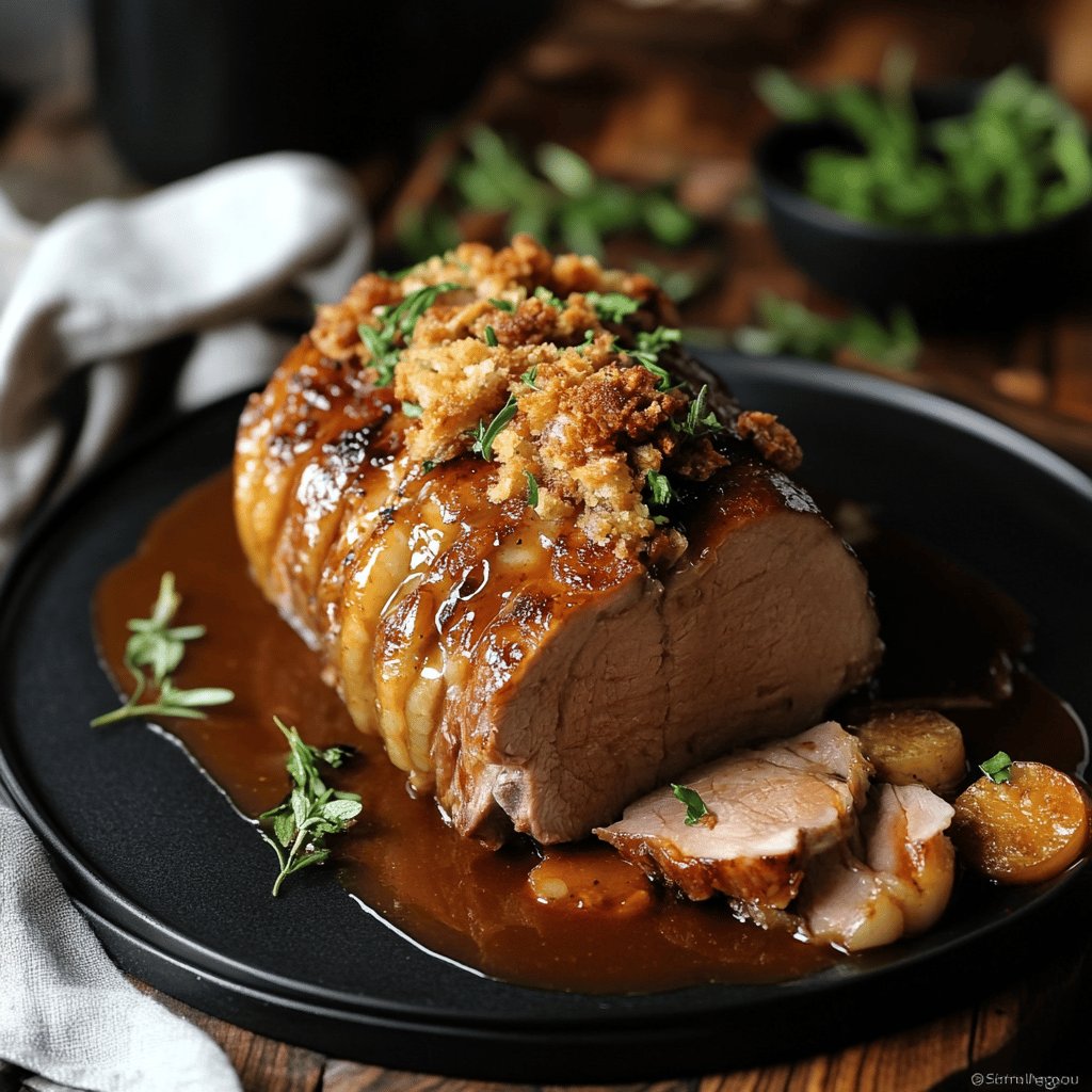 Schweinebraten mit knuspriger Kruste