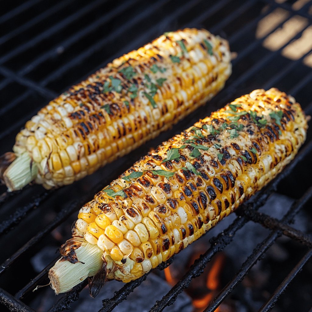 Grillmais mit Kräuterbutter