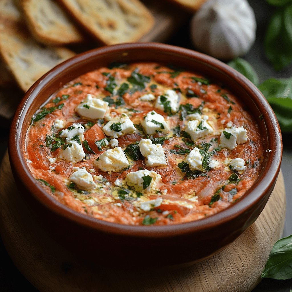 Würziger Tomaten-Feta-Aufstrich