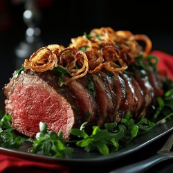 Rostbraten mit Zwiebelkruste