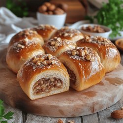 Saftige Hefe-Nuss-Schnecken