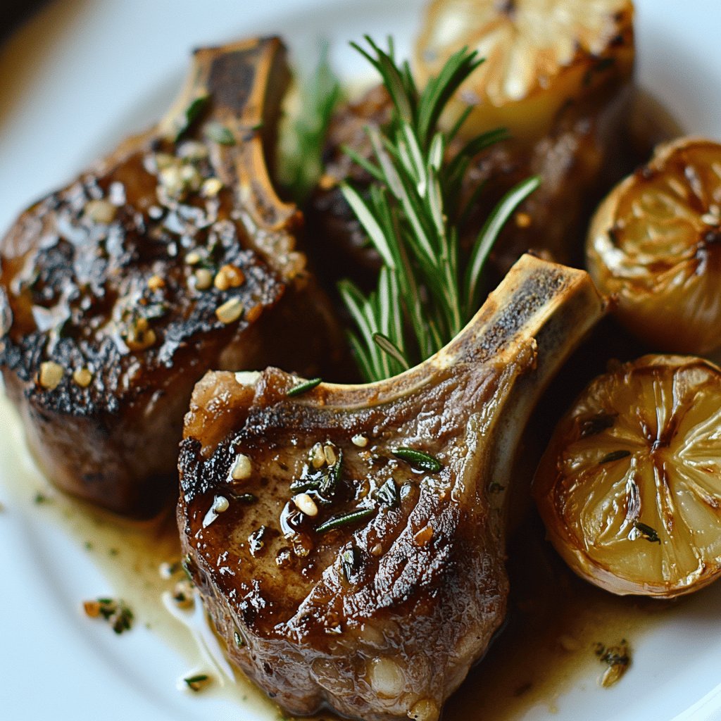 Lammkoteletts mit Kräutermarinade