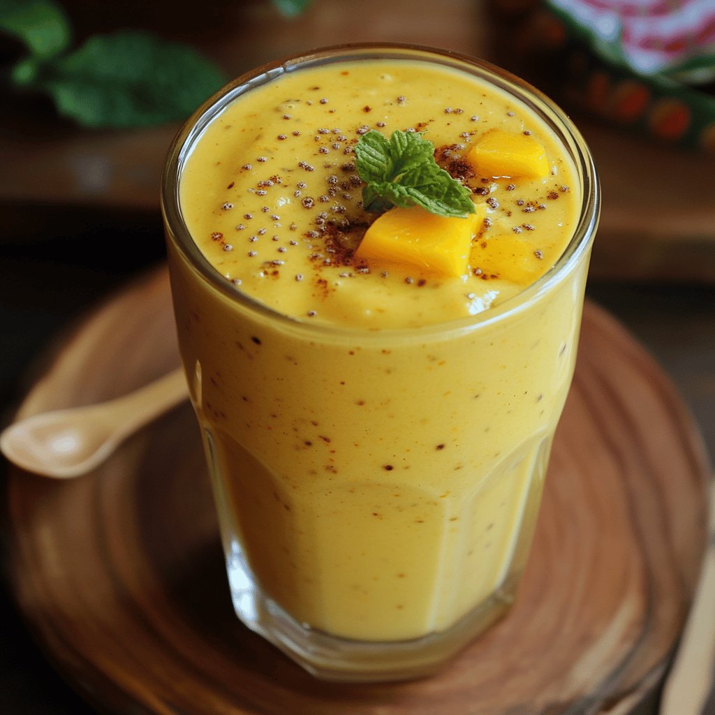 Erfrischender Mango-Lassi