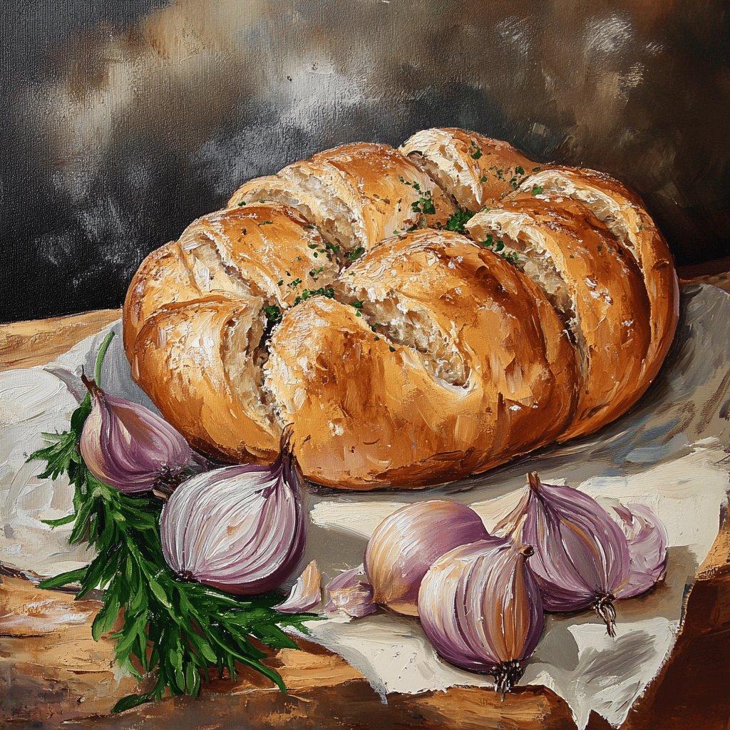 Hausgemachtes Zwiebelbrot