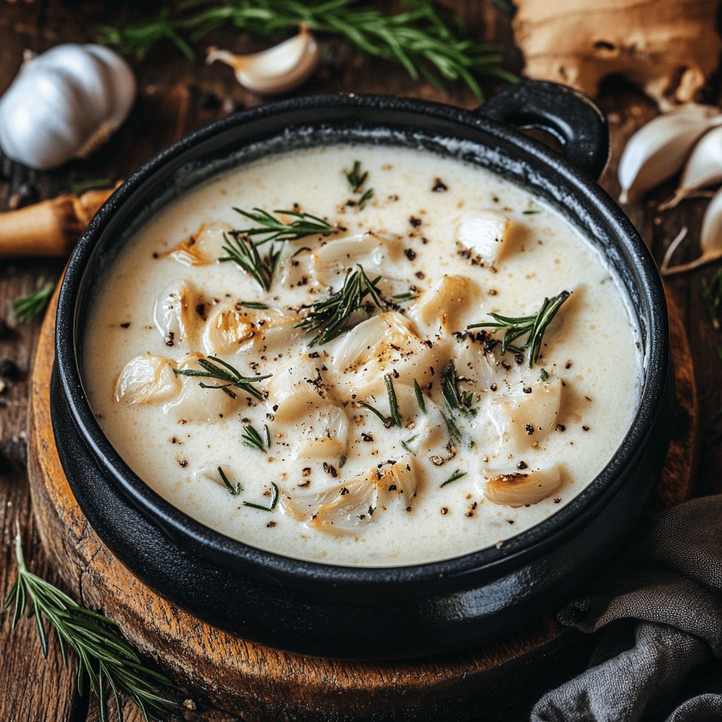 Traditionelle Knoblauchsuppe