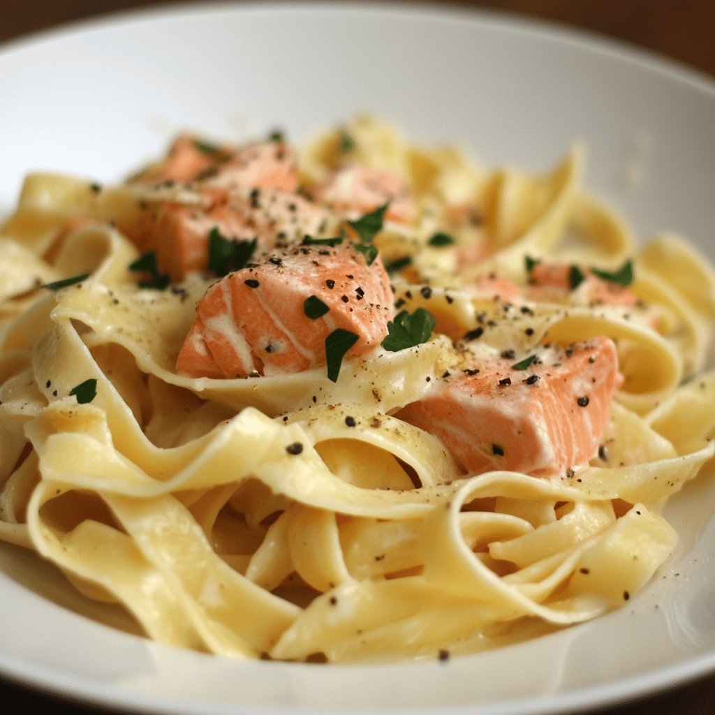 Tagliatelle mit Lachs