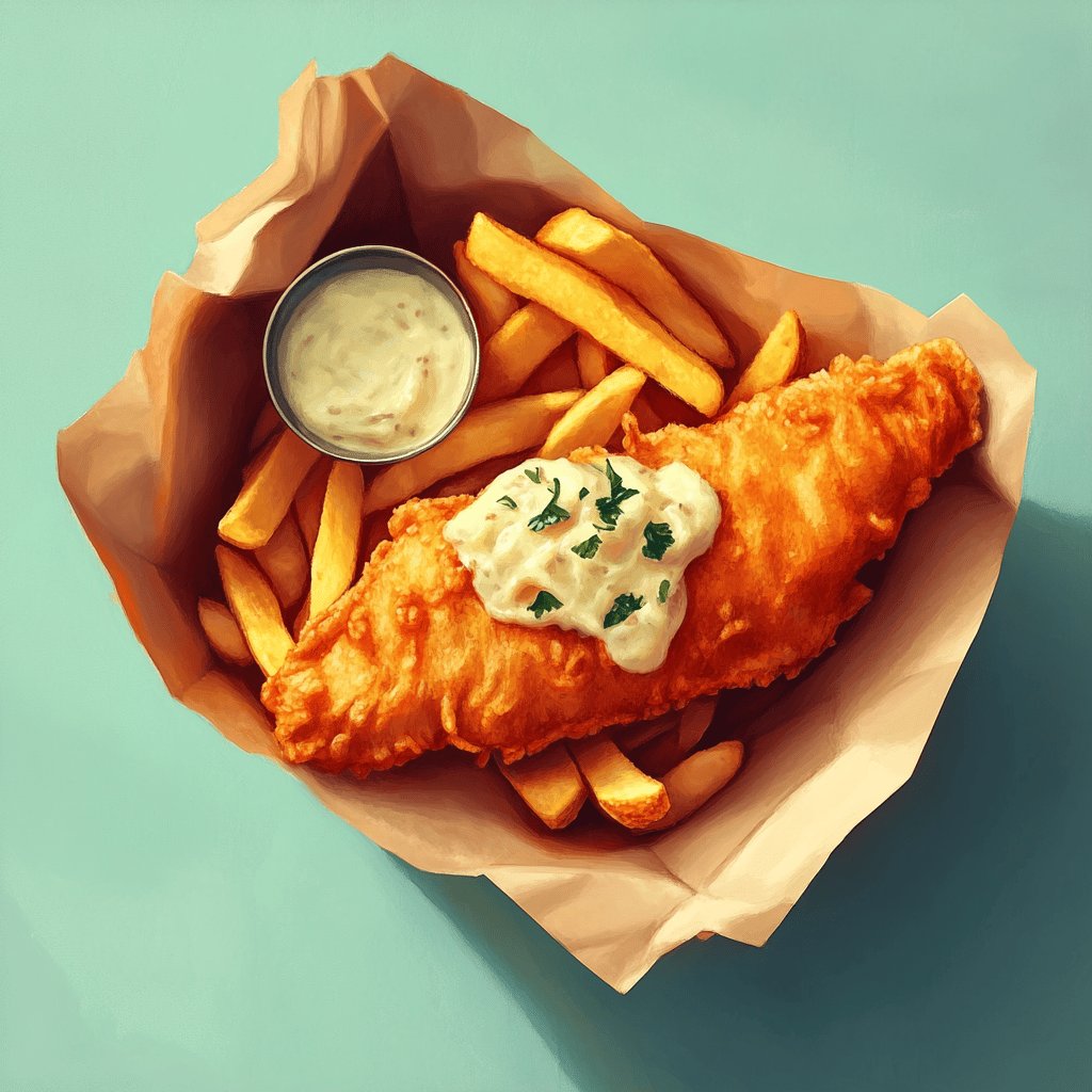 Klassische Fish and Chips