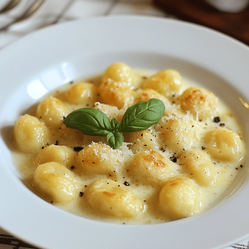 Gnocchi in Käse-Sahne-Soße