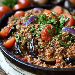 Anatolisches Auberginen-Hackfleisch-Gericht