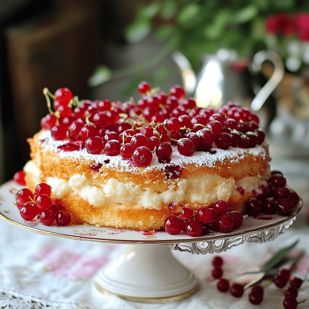 Klassischer Johannisbeerkuchen