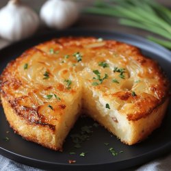 Einfacher Zwiebelkuchen ohne Boden