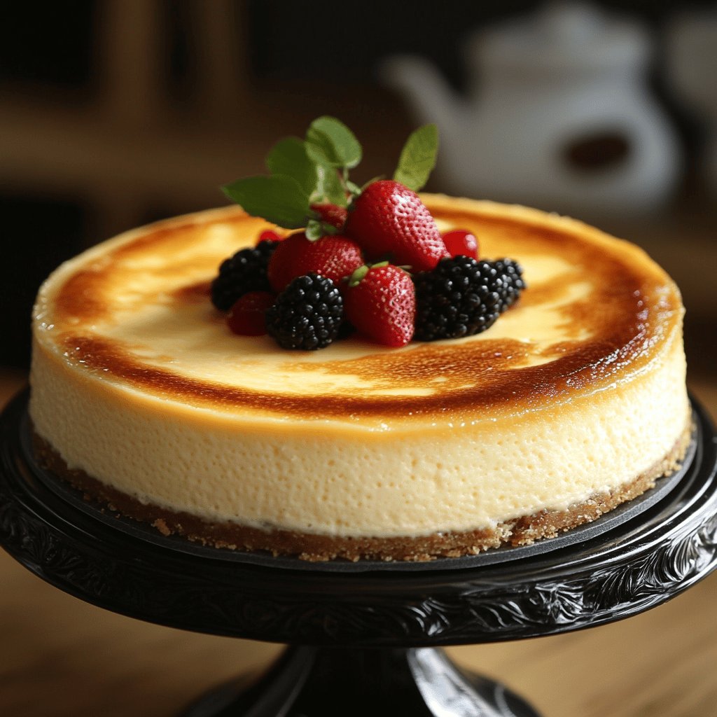 Klassischer San Sebastian Cheesecake