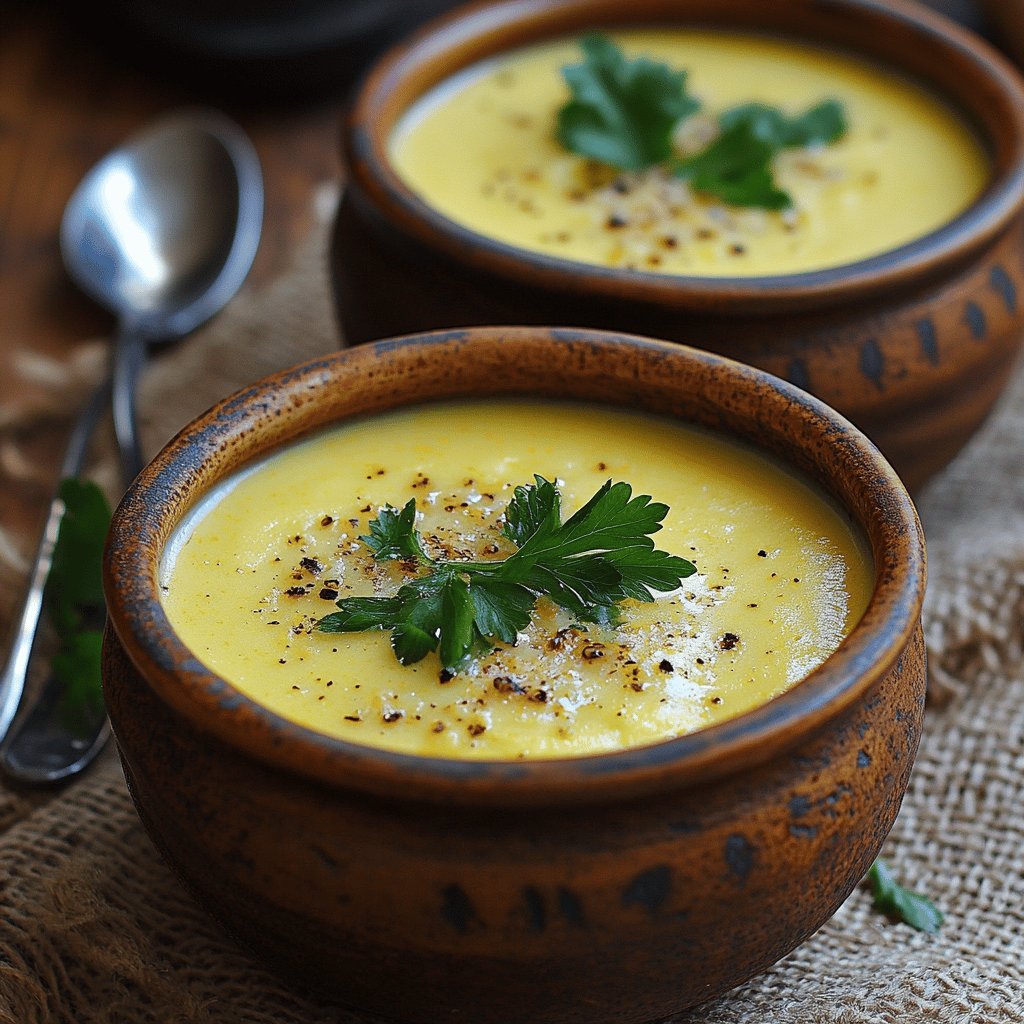 Käse-Zucchini-Suppe