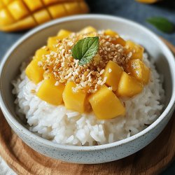 Klebreis mit Mango