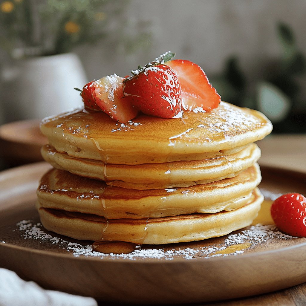 Einfacher Pfannkuchen ohne Ei