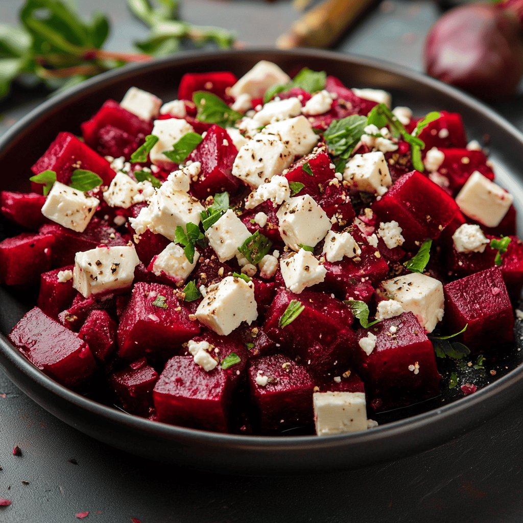 Rote Bete-Salat mit Feta