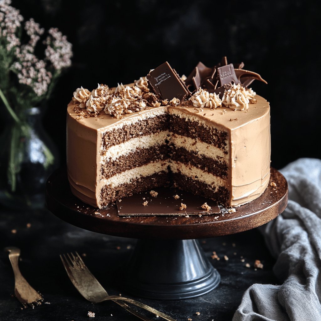 Klassische Daim Torte