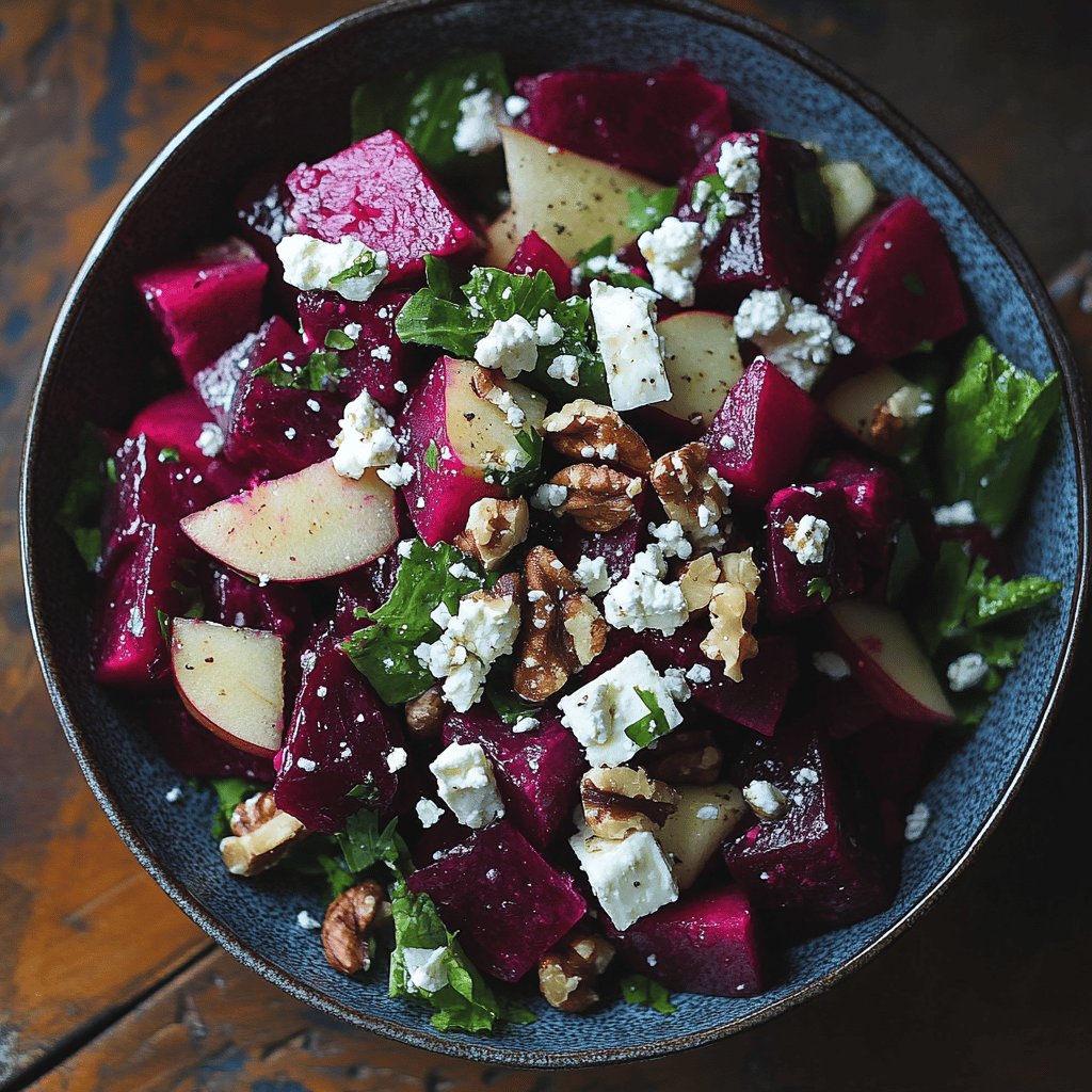 Rote Bete Salat mit Fetakäse