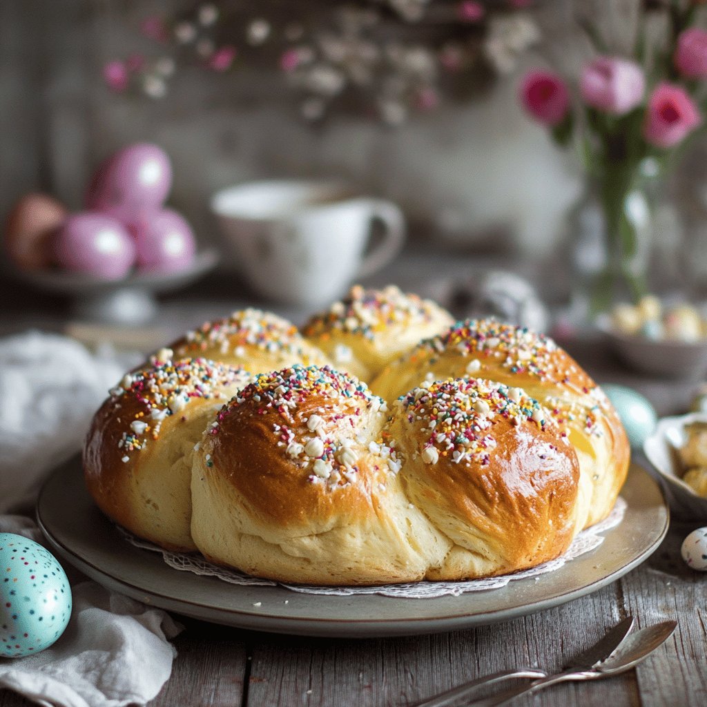 Leckeres traditionelles Osterbrot