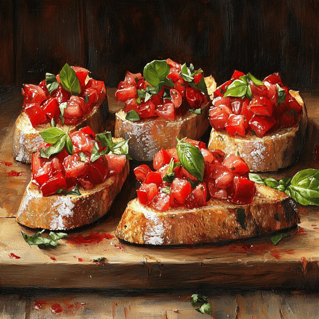 Klassische Italienische Bruschetta