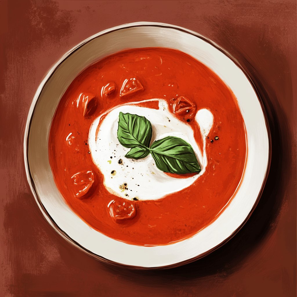 Klassische Italienische Tomatensuppe