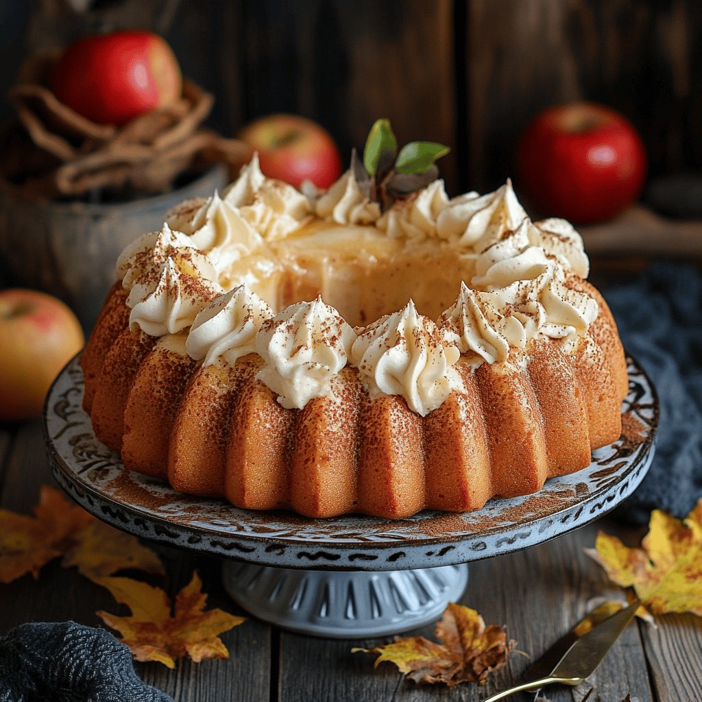 Köstlicher Apfel-Pudding-Kuchen