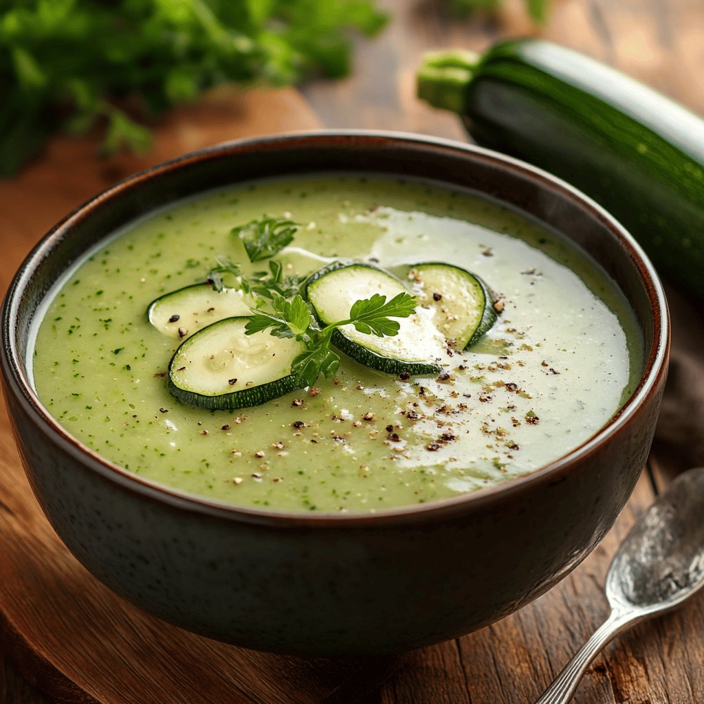 Cremige Zucchini-Suppe