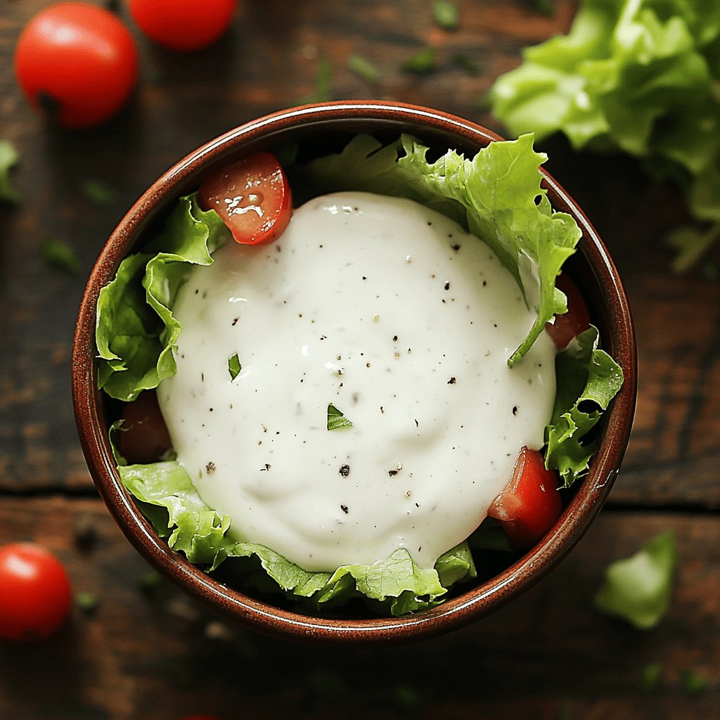 Cremiges Joghurtdressing für Salate