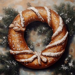 Festliche Neujahrsbrezel backen